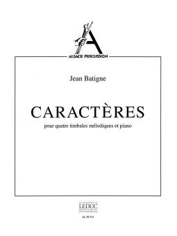 Caracteres pour Quatre Timbales Melodiques et Piano 