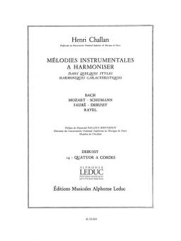 Melodies Instrumentales à Harmoniser Vol. 14: Debussy 