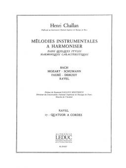 Melodies Instrumentales à Harmoniser Vol. 17: Ravel 
