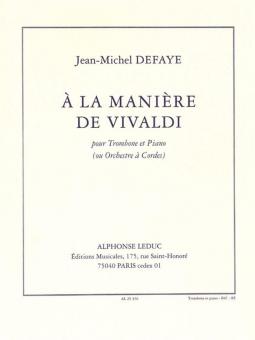 A La Maniere De Vivaldi 