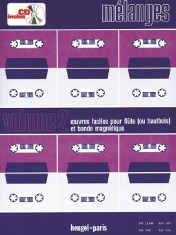 Melanges Vol.2 Oeuvres Faciles Flute et Bande Magnetique Partition 