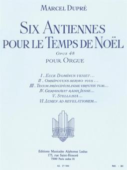 6 Antiennes pour le Temps de Noël Op.48 