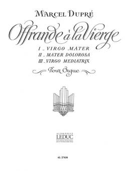 Offrande à la Vierge / Op. 40 