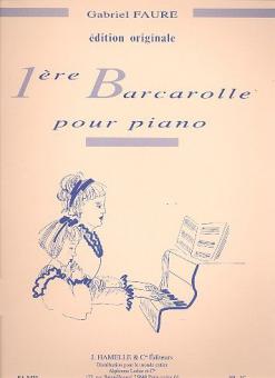 Barcarolle No. 1 Op. 26 