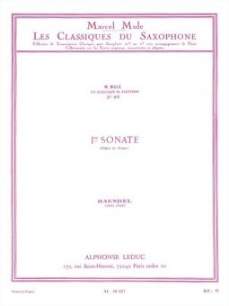 Sonate No. 1 (Flute Trav.) 