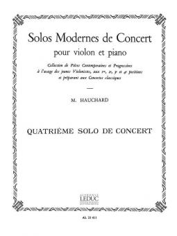 Solo Moderne De Concert No. 4 