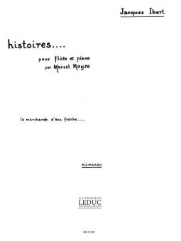 Histoires No. 9 La Marchande D Eau Fraiche Flute Trav. et Piano 