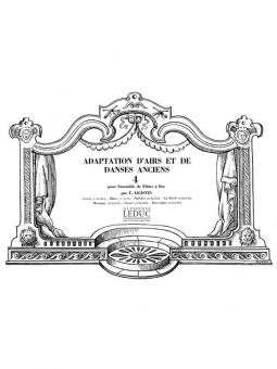 Adaptation Airs Danses Anciens Vol. 4 