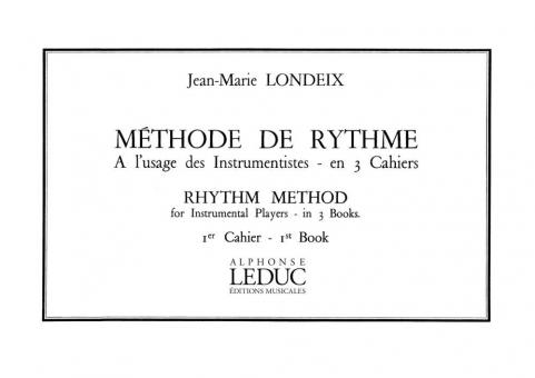Methode de Rythme a l'usage des Instrumentistes Vol. 1 