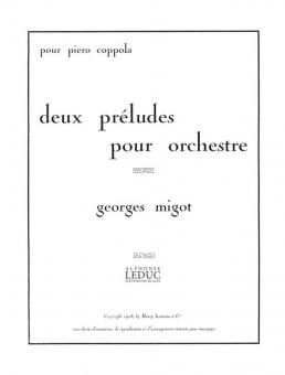 Deux préludes pour orchestre 
