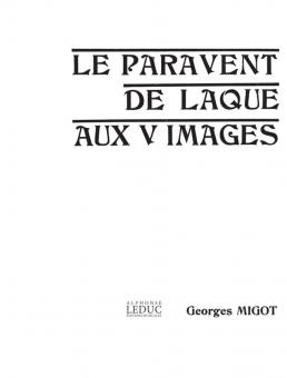 Le Paravent de Laque aux V Images 