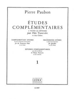 Etudes Complementaires Vol. 1 Flute Trav. Traversiere 