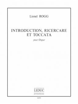 Introduction Ricercare et Toccata / Orgue 