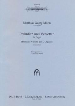 Präludien und Versetten in acht Tönen 