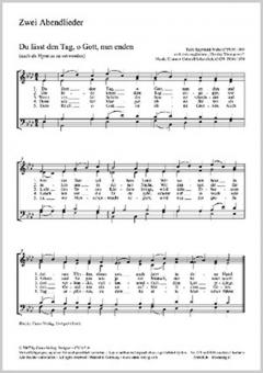 Zwei Abendlieder 