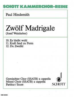 Zwölf Madrigale Heft 4 Standard