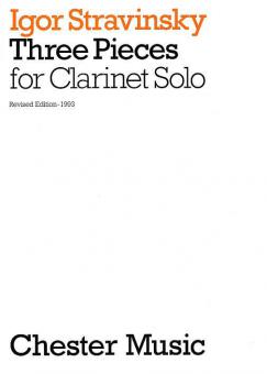 3 Pieces For Solo Clarinet 