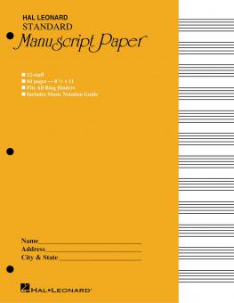 Standard Manuscript Paper (Yellow Cover) 
