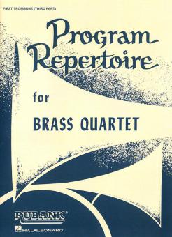 Program Repertoire For Brass Quartet 