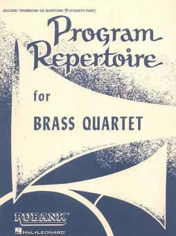Program Repertoire For Brass Quartet 