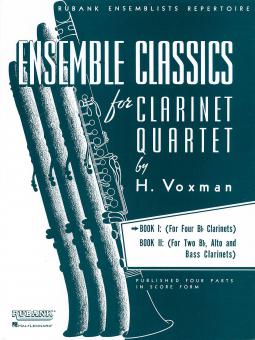 Ensemble Classics For Clarinet Quartet Book 1 