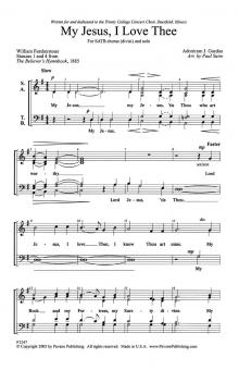 My Jesus, I Love Thee 