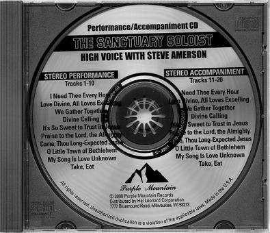 Sanctuary Soloist #3 CD / High Voice 