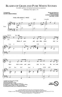 Blades Of Grass And Pure White Stones 