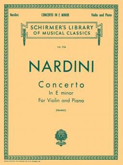 Violin Concerto In e Minor 