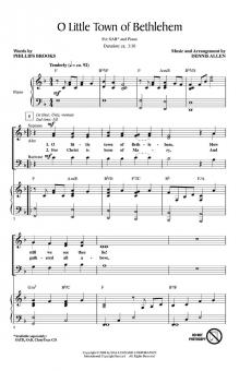 O Little Town Of Bethlehem Standard