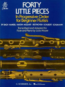 40 Little Pieces in Progressive Order for Beginner Flutists 