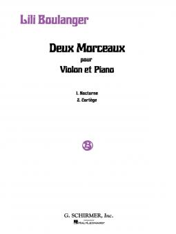 Deux Morceaux pour Violin et Piano 