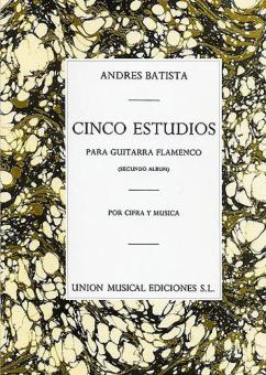 Cinco Estudios para Guitarra Flamenca Second Album 