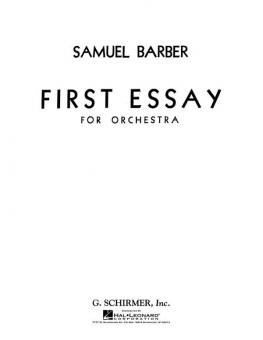 First Essay for Orchestra Op. 12 