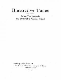 Mrs Curwen's Pianoforte Method Illustrative Tunes 