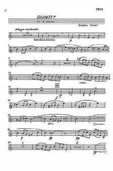 Quintet In A Minor Op. 3 
