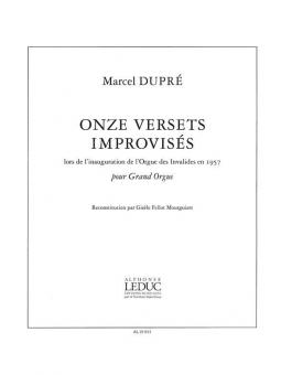 11 Versets Improvises pour Grand Orgue 