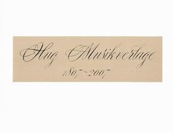 Hug Musikverlage 1807-2007 