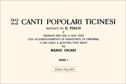 Canti popolari ticinesi 1 