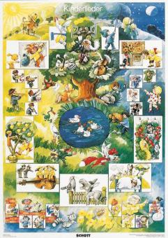 Musik und Tanz für Kinder - Kinderlieder-Poster 