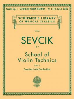 School Of Violin Technics Op. 1 Book 1 