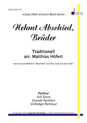Nehmt Abschied Brüder (Auld Lange Syne) 