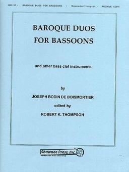 Baroque Duos For Bassoons 