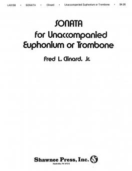 Sonata For Unaccompanied Euphonium Or Trombone 