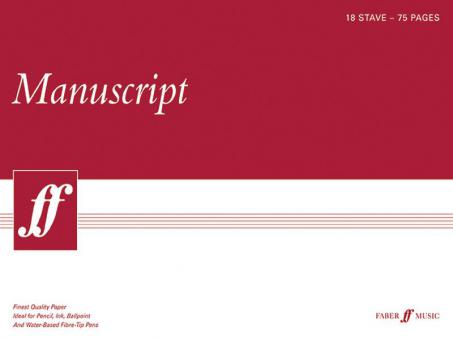 Manuscript A3 18-Stave 75pp (White Pad) 