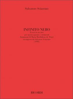 Infinito Nero. Estasi Di Un Atto Per Mezzosoprano 