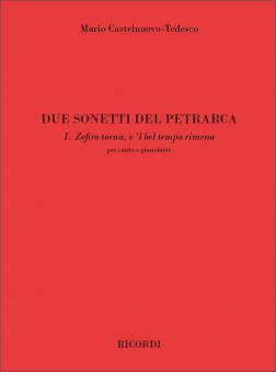 Due Sonetti Del Petrarca, per Canto e Pianoforte Z 
