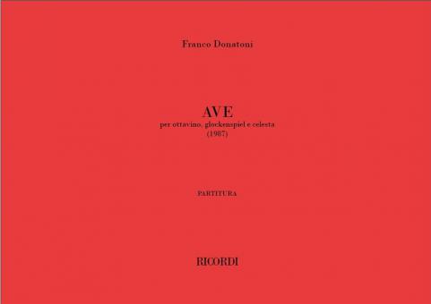 Ave, per Ottavino, Glockenspiel e Celesta 