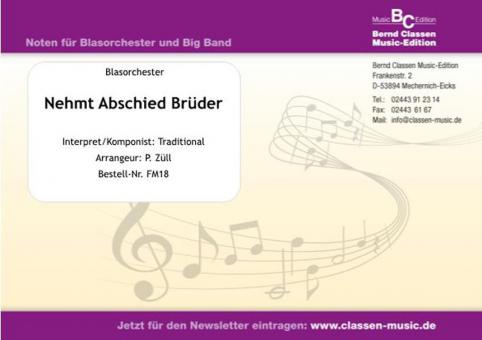 Nehmt Abschied Brüder 