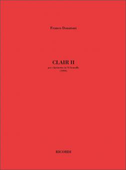 Clair II, per Clarinetto in Si Bemolle 